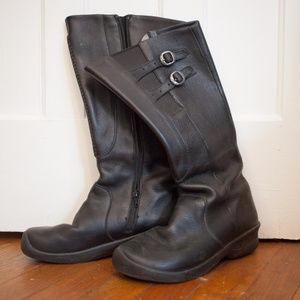 Black Keen Leather Midcalf boots 6.5